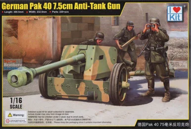 ILK61608 1:16 I Love Kit German Pak 40 7.5cm Anti-Tank Gun