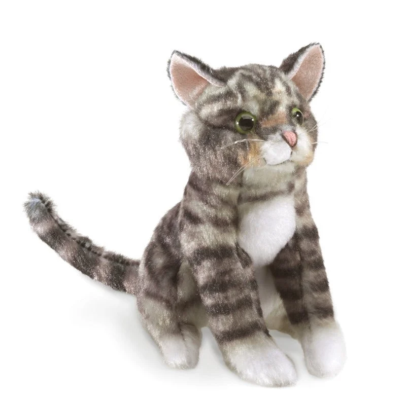 Mini Tabby Cat Finger Puppet - Folkmanis