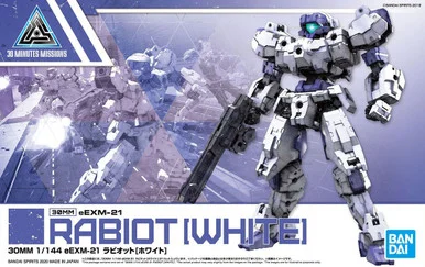 Bandai 5059531 30MM #23 eEXM-21 Rabiot White 1/144 Scale Model Kit