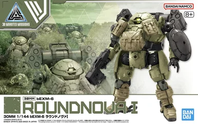 Bandai 5068578 30MM #69 bEXM-6 Roundnova I 1/144 Scale Model Kit