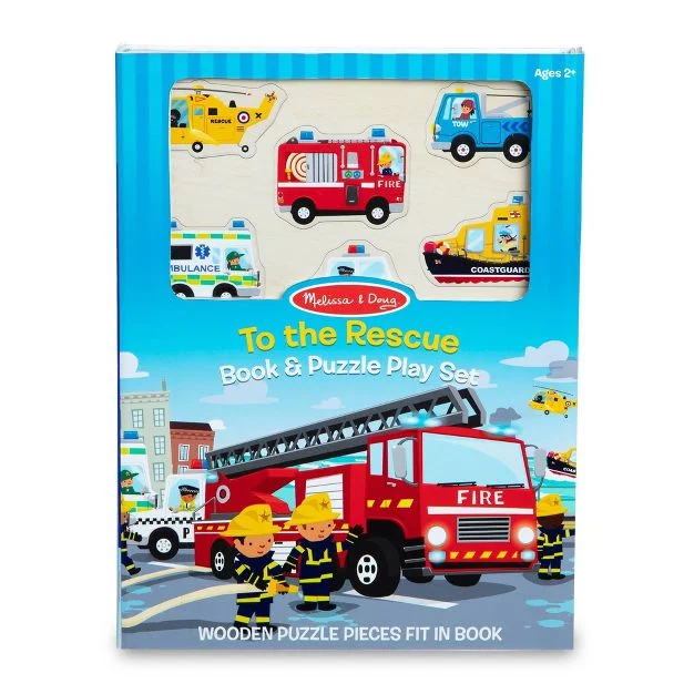 To The Rescue Book And Puzzle Play Set - Grandma's Place