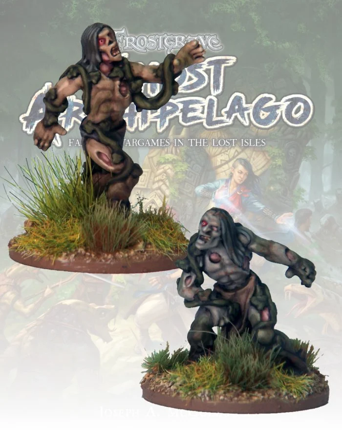 Frostgrave Ghost Archipelago Swamp Zombies, 28 mm Scale Model Metal Figures - North Star Military Figures