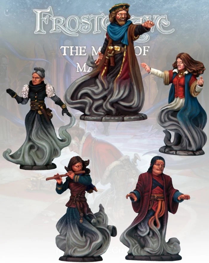 Frostgrave Wizard Shades, 28 mm Scale Model Metal Figures - North Star Military Figures
