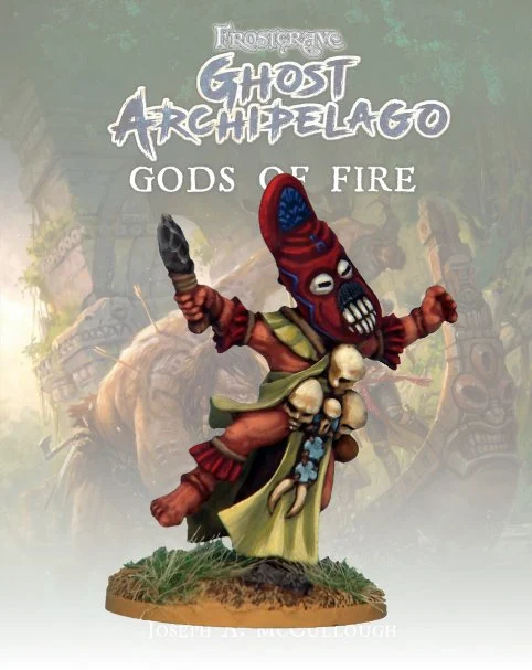 Frostgrave Ghost Archipelago Tribal Warden I, 28 mm Scale Model Metal Figure - North Star Military Figures