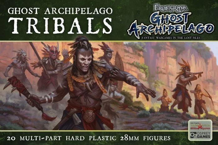 Frostgrave Ghost Archipelago Tribals, 28 mm Scale Model Plastic Figures - North Star Military Figures