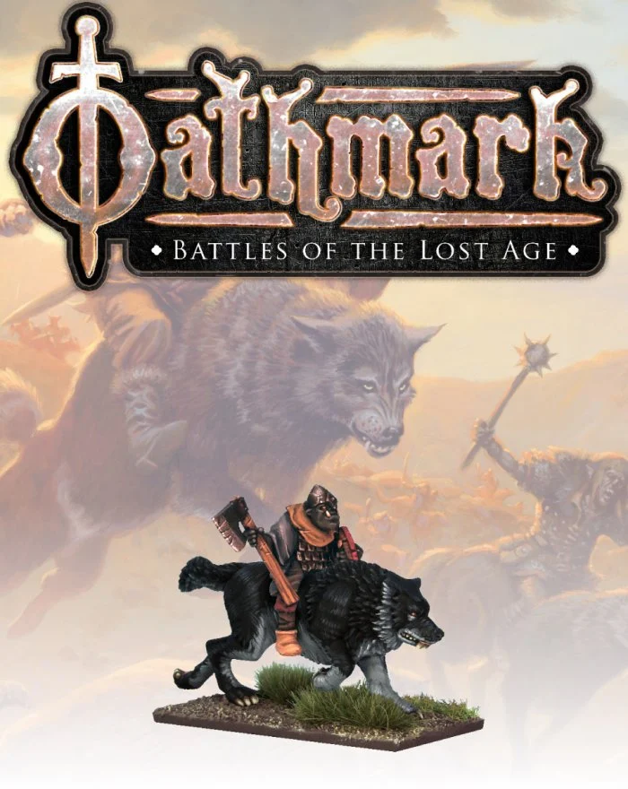 Oathmark Goblin Wolf Rider Champion 1, 28 mm Scale Metal Figures - North Star Military Figures