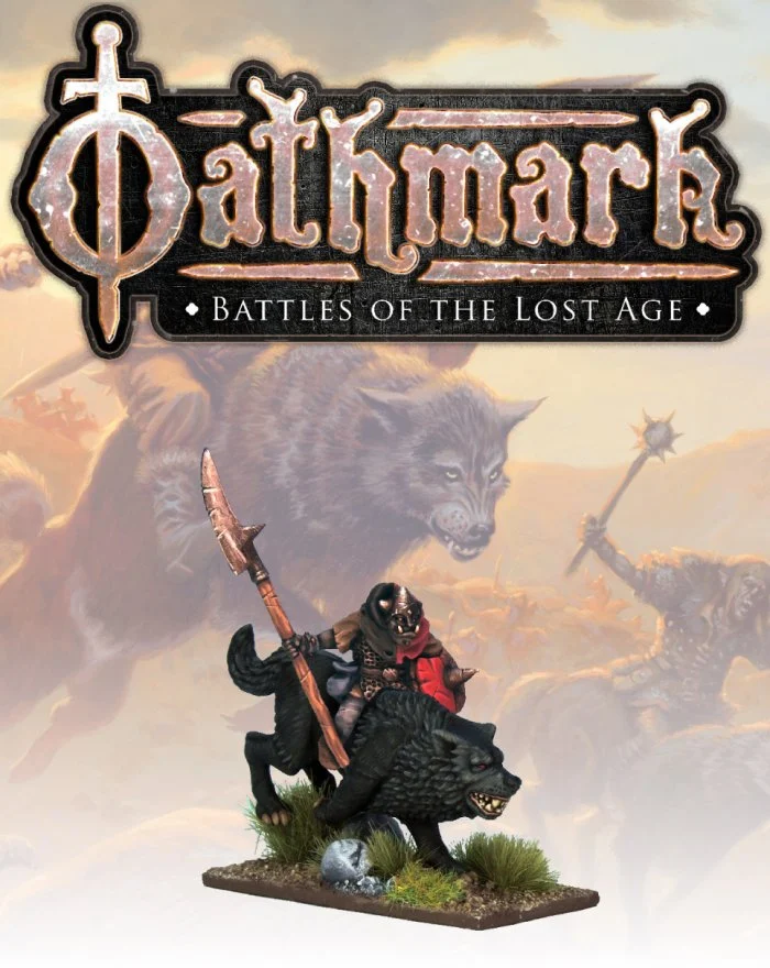 Oathmark Goblin Wolf Rider Champion 2, 28 mm Scale Metal Figures - North Star Military Figures