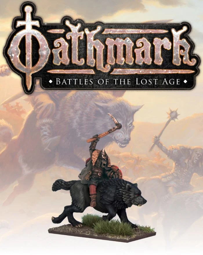 Oathmark Goblin Wolf Rider Champion 3, 28 mm Scale Metal Figures - North Star Military Figures