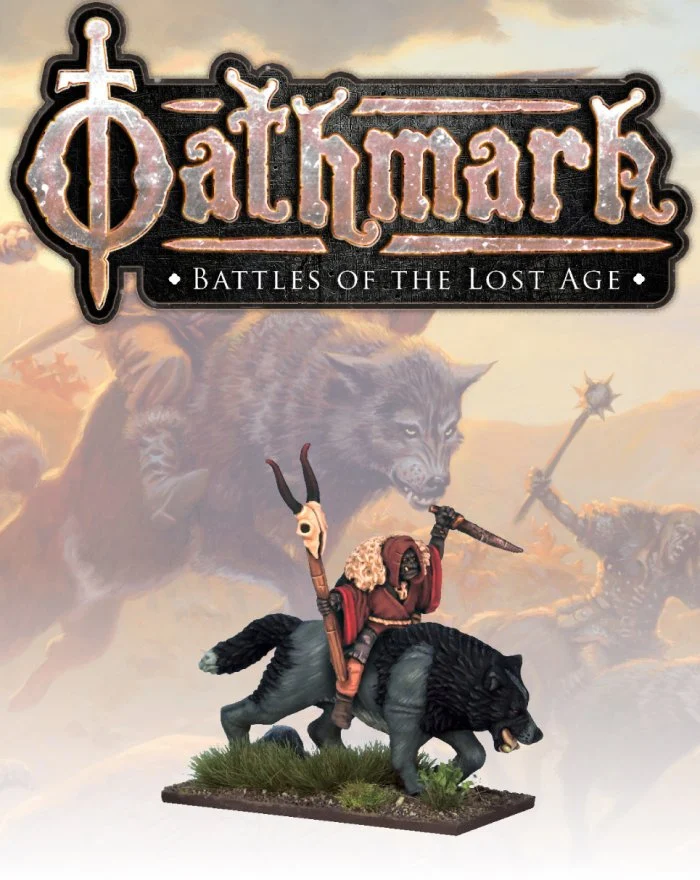 Oathmark Goblin Wolf Rider Shamen, 28 mm Scale Metal Figures - North Star Military Figures
