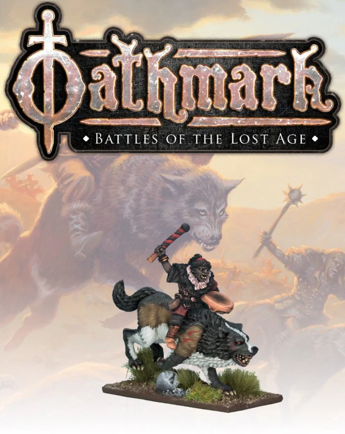 Oathmark Goblin Wolf Rider Musician, 28 mm Scale Metal Figures - North Star Military Figures