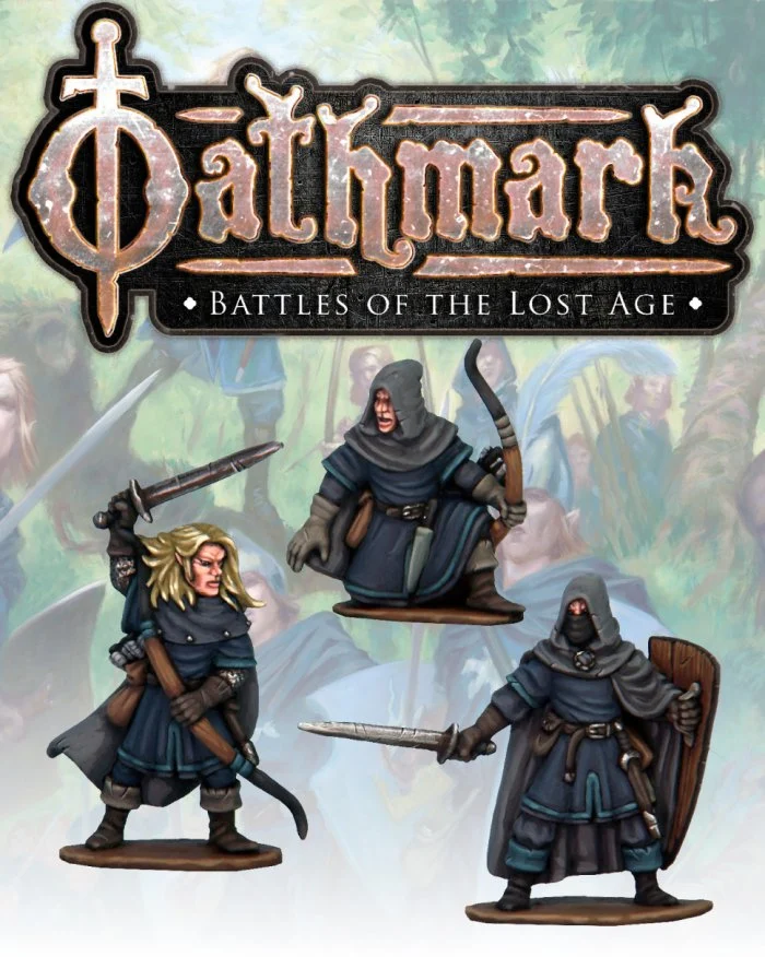 Oathmark Elf Light Infantry Champions, 28 mm Scale Metal Figures - North Star Military Figures