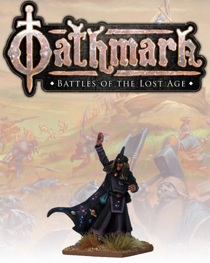 Oathmark Sorcerer, 28 mm Scale Model Metallic Figure - North Star Military Figures