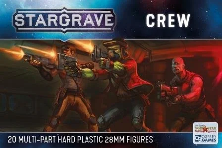 Stargrave Crew, 28 mm Scale Model Plastic Figures - North Star Military Figures