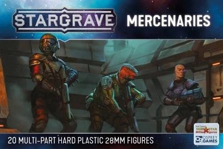 Stargrave Mercenaries, 28 mm Scale Model Plastic Figures - North Star Military Figures