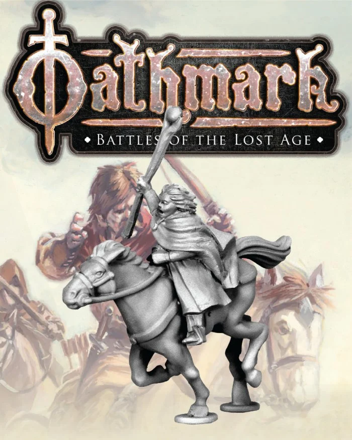 Oathmark Mounted Human Magician, 28 mm Scale Metal Figure - North Star Military Figures