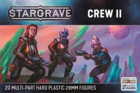 Stargrave Crew II, 28 mm Scale Model Plastic Figures - North Star Military Figures