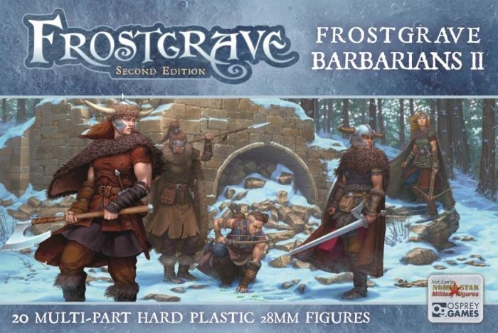 Frostgrave Barbarians II, 28 mm Scale Model Plastic Figures - North Star Military Figures