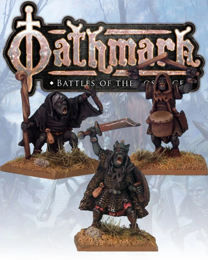 Oathmark Goblin King, Wizard & Musician II, 28 mm Scale Metal Figures - North Star Military Figures