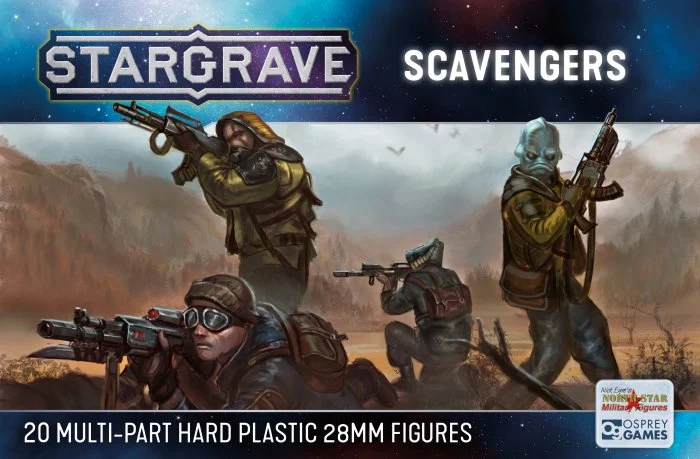 Stargrave Scavengers, 28 mm Scale Model Plastic Figures - North Star Military Figures