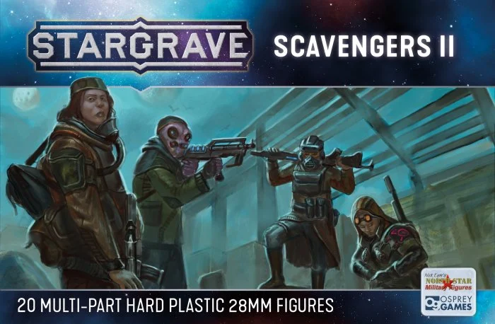 Stargrave Scavengers II, 28 mm Scale Model Plastic Figures - North Star Military Figures