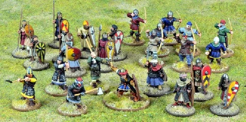 SAGA Crusader Starter Warband (Foot), 28 mm Scale Metallic Figures - Gripping Beast