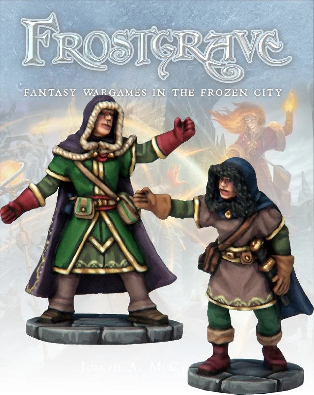 Frostgrave Illusionist & Apprentice, 28 mm Scale Model Metal Figures - North Star Military Figures