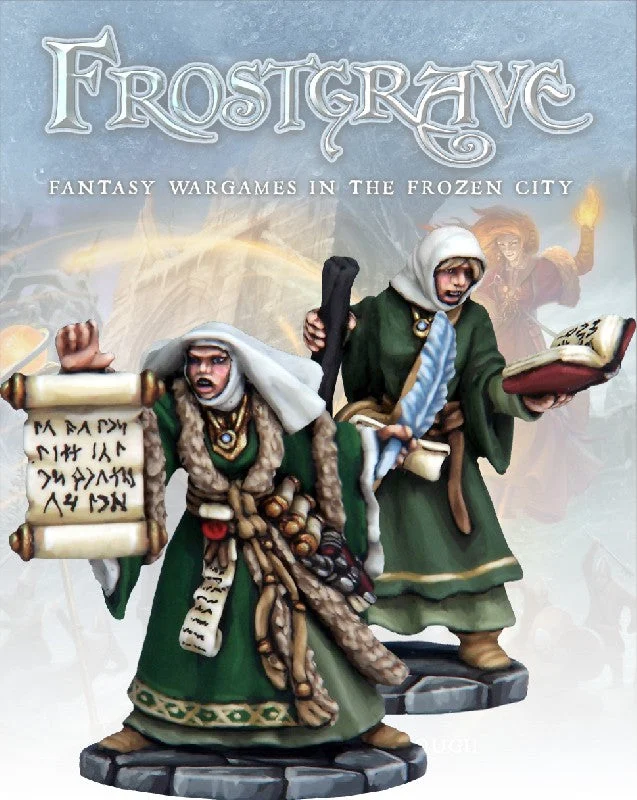 Frostgrave Sigilist & Apprentice, 28 mm Scale Model Metal Figures - North Star Military Figures