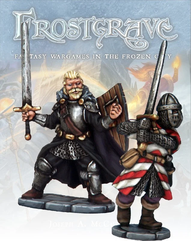 Frostgrave Knight & Templar, 28 mm Scale Model Metal Figures - North Star Military Figures
