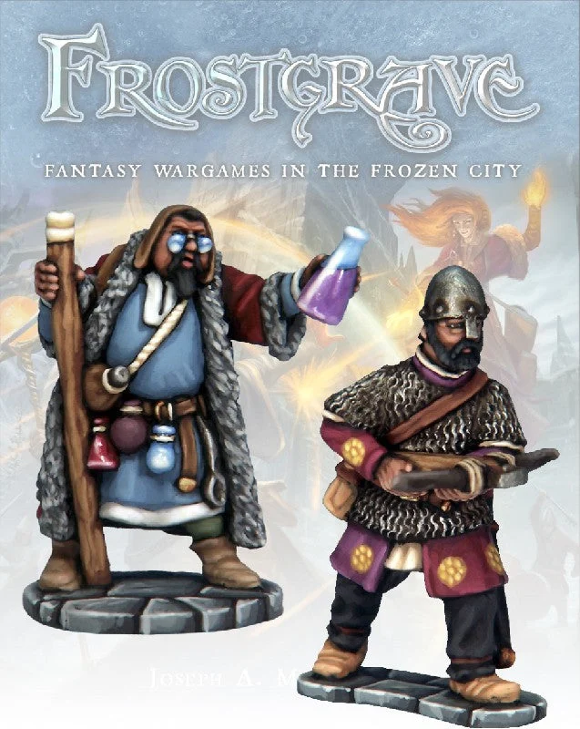 Frostgrave Apothecary & Marksman, 28 mm Scale Model Metal Figures - North Star Military Figures