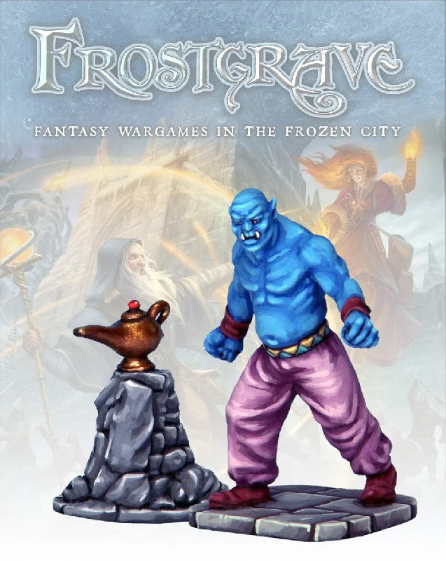 Frostgrave Genie & Lamp, 28 mm Scale Model Metal Figures - North Star Military Figures