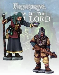 Frostgrave Cultist Apothecary & Marksman, 28 mm Scale Model Metal Figures - North Star Military Figures