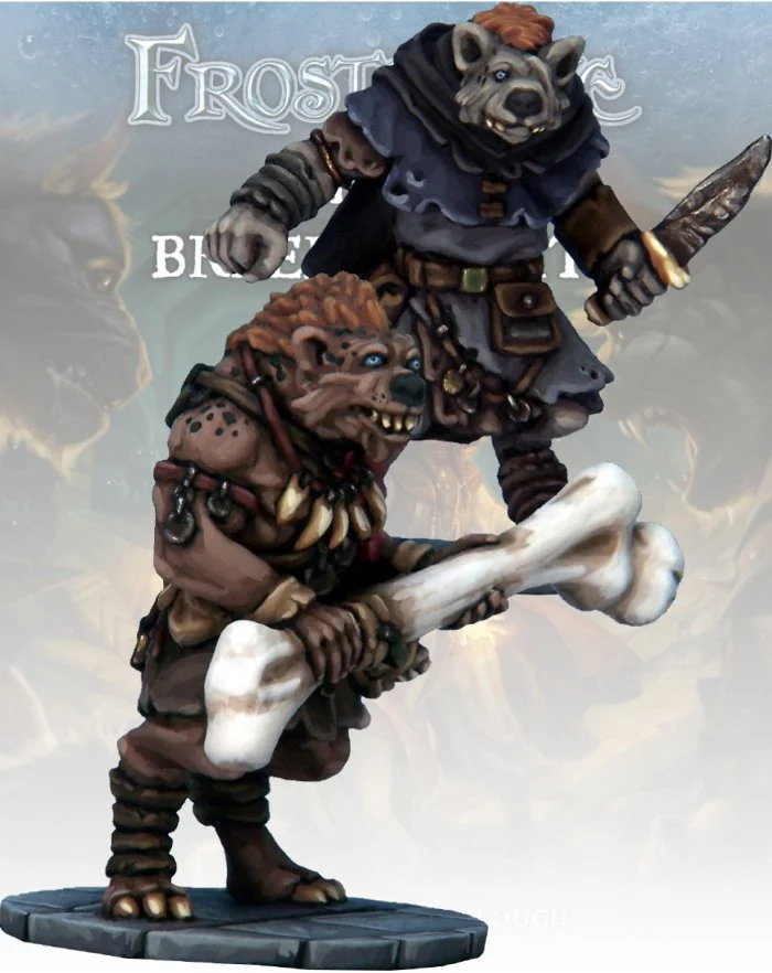 Frostgrave Gnoll Thief & Barbarian, 28 mm Scale Model Metal Figures - North Star Military Figures