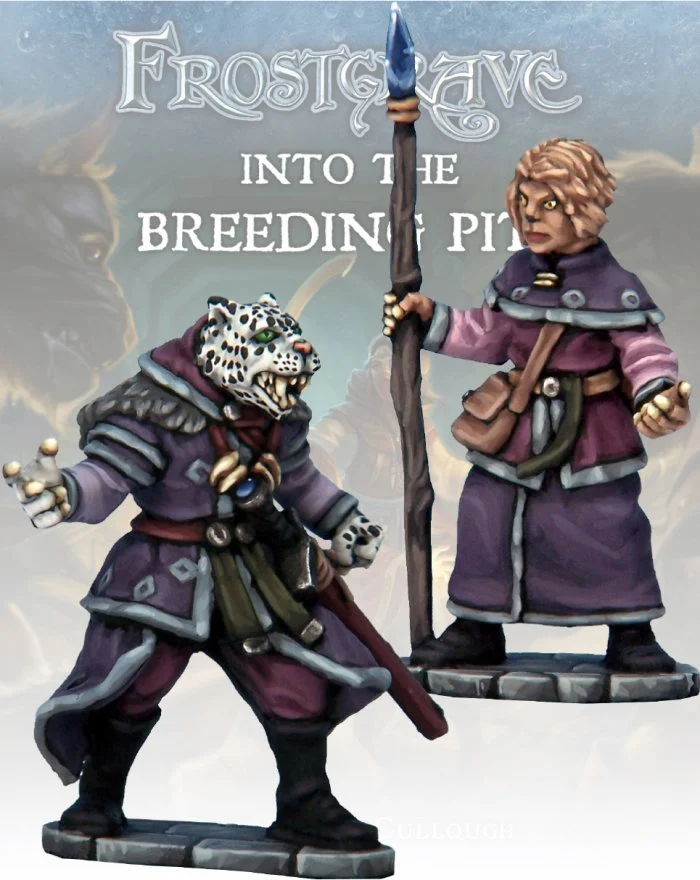Frostgrave Beastcrafter & Apprentice, 28 mm Scale Model Metal Figures - North Star Military Figures