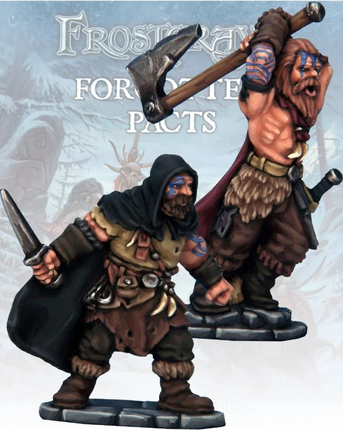 Frostgrave Barbarian Thief & Berserker, 28 mm Scale Model Metal Figures - North Star Military Figures