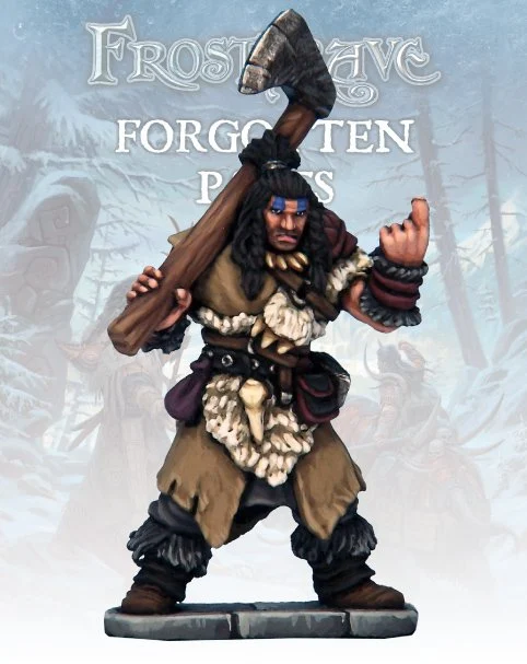 Frostgrave Barbarian Chief, 28 mm Scale Model Metal Figure - North Star Military Figures