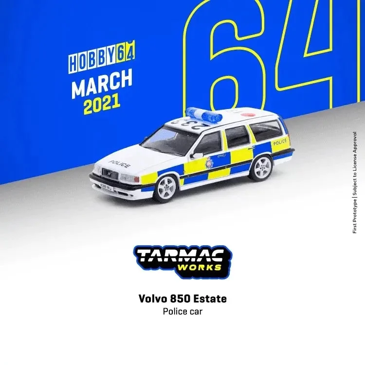 Volvo 850 Estate, Greater Manchester Police UK, 1:64 Scale Diecast Car - Tarmac Works