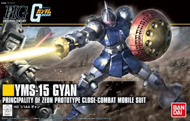 Bandai 5059240 #197 YMS-15 Gyan Principality Of Zeon Prototype Close-Combat Mobile Suit 1/144 Scale Model Kit
