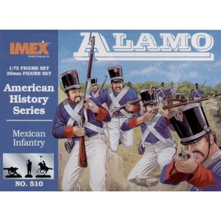 Mexican Infantry At The Alamo, 1/72 Scale Plastic Figures - IMEX