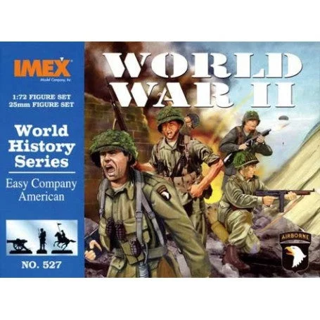 World War II Easy Company American, 1/72 Scale Plastic Figures - IMEX