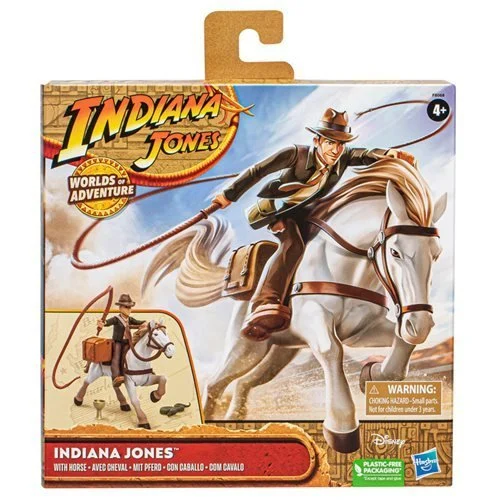 Indiana Jones Worlds of Adventure Indiana Jones with Horse Action Figure Set - Hasbro