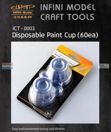 INFICT0003 Infini Model Disposable Paint Cups 40ml 60pcs