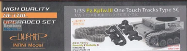 INFIMA35013 1:35 Infini Model Panzer III One Touch Tracks Type 5C (38cm Wide / After 1944)
