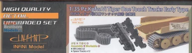 INFIMA35023 1:35 Infini Model Tiger I One Touch Tracks Early Type