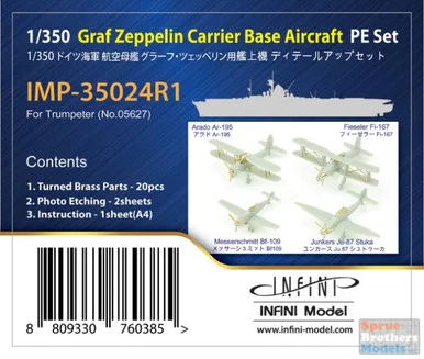 INFIMP35024R1 1:350 Infini Model Graf Zeppelin Carrier Base Aircraft PE Detail Set (TRP kit)