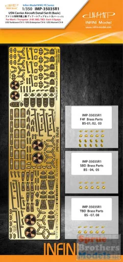 INFIMP35035R1 1:350 Infini Model USN Carrier Aircraft Detail Set B (Basic) F4F SBD TBD (MRT/TRP kit)