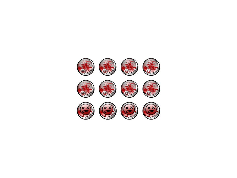 Infinity The Game Tokens “Wounds" - Micro Art Studio