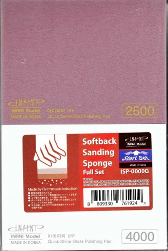 INFISP0000G Infini Model Softback Sanding Sponge Full Set (220, 400, 600, 800, 1000, 1500, 2500 & 4000 Grit)