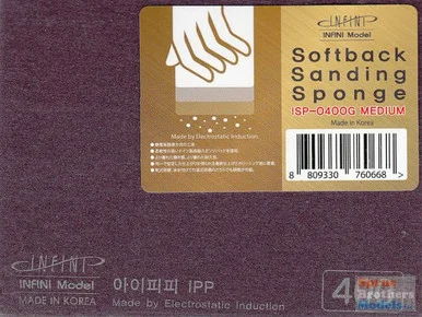 INFISP0400G Infini Model Softback Sanding Sponge - Medium / 400 Grit