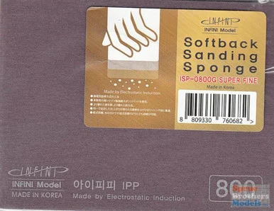 INFISP0800G Infini Model Softback Sanding Sponge - Super Fine / 800 Grit