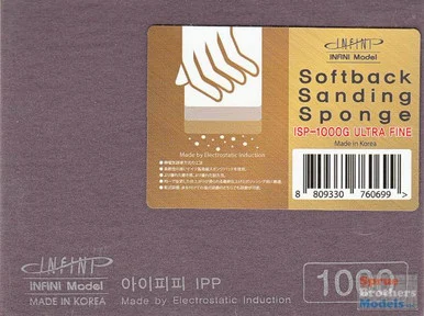 INFISP1000G Infini Model Softback Sanding Sponge - Ultra Fine / 1000 Grit